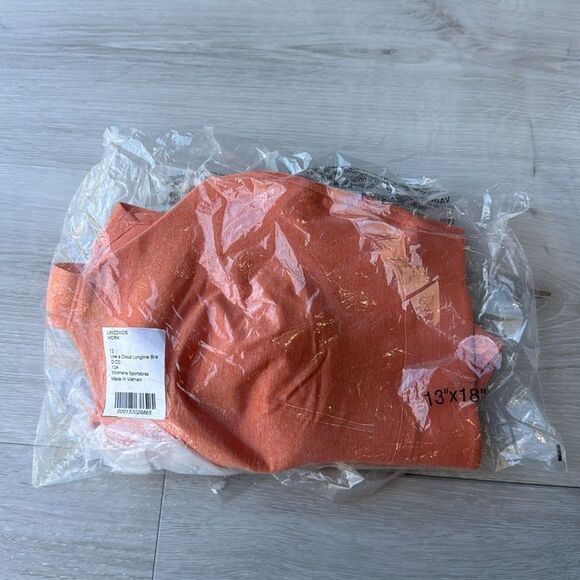 Lululemon‎ Like A Cloud Ribbed Longline Bra - Size 12 D/DD Melon NWT - Picture 4 of 5